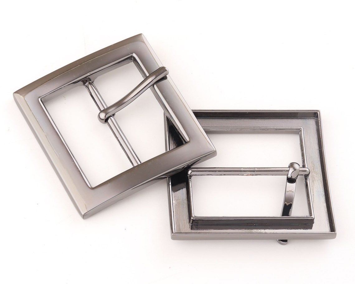 38mm Gunmetal Metal Adjustable Belt Buckle Slide Strap Etsy