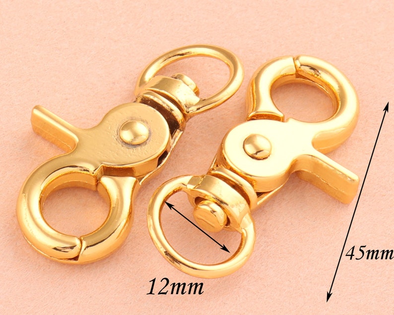12mm Swivel Clasp Clawgold Swivel Hook Dog Hookswivel Etsy