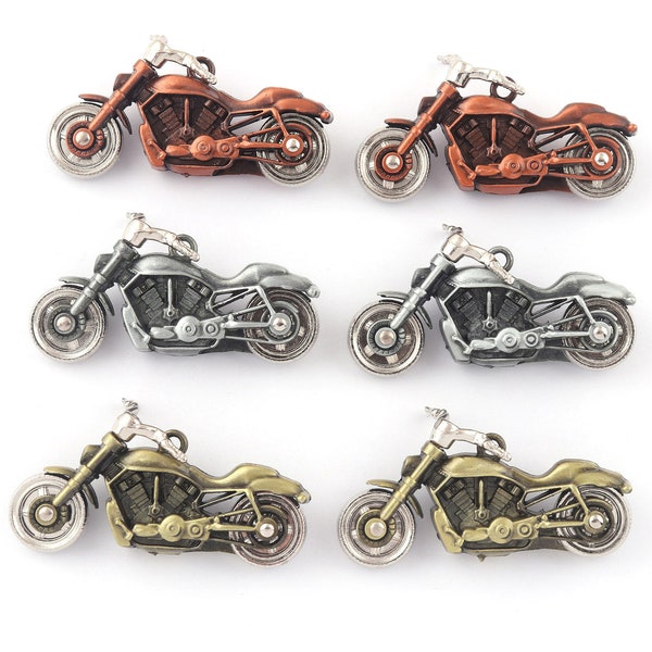 Mini Kid Vintage Motorcycle Model Pendant Metal Motor Cycle Present Gift Model Toy for Boy Birthday/Traveler/Motorcycle Lover/Biker Present