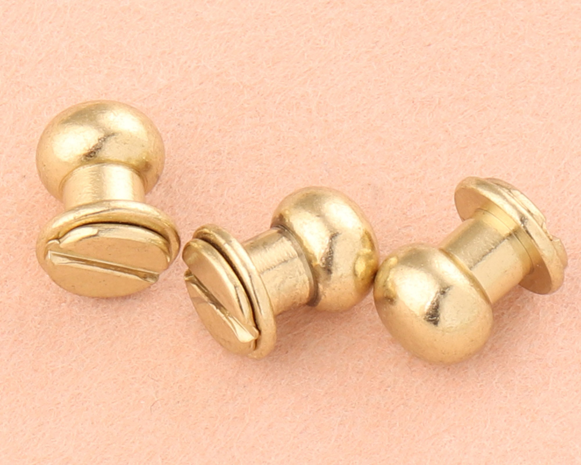 119mm gold Screw Rivets Metal Button Screw back Studs Screw Etsy
