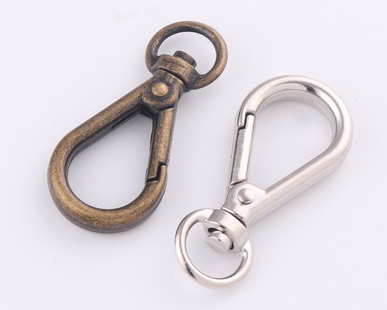 9mm Swivel Clasps claw,silver swivel dog hook,Lobster Clasp Purse hardware bag Handbag lanyard Clasp,strap webbing clip,key ring clasps