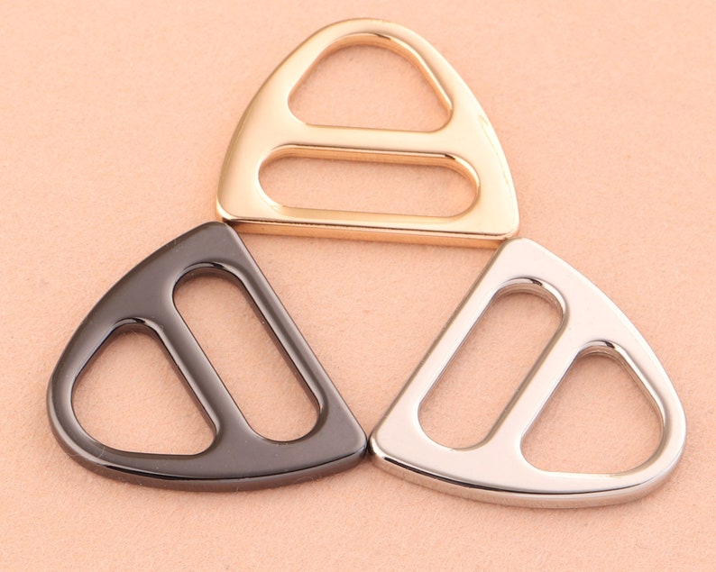 25mm Gunmetal Adjuster Buckle Slide Bucklestriangle Metal Etsy