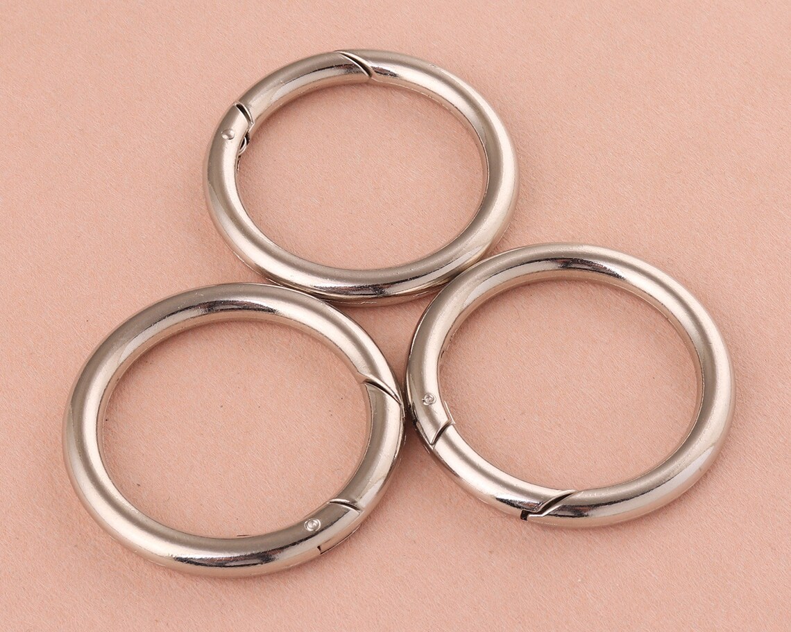 38mm Round Ring Gate Silver Spring Snap Hook Gate O Ringmetal Etsy