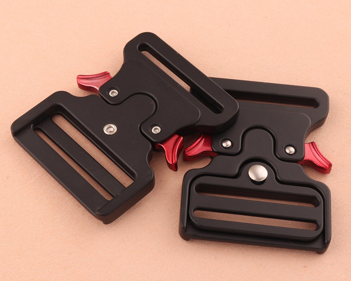 2inch Black Metal Release Buckle Adjustable Backpack Buckles Etsy