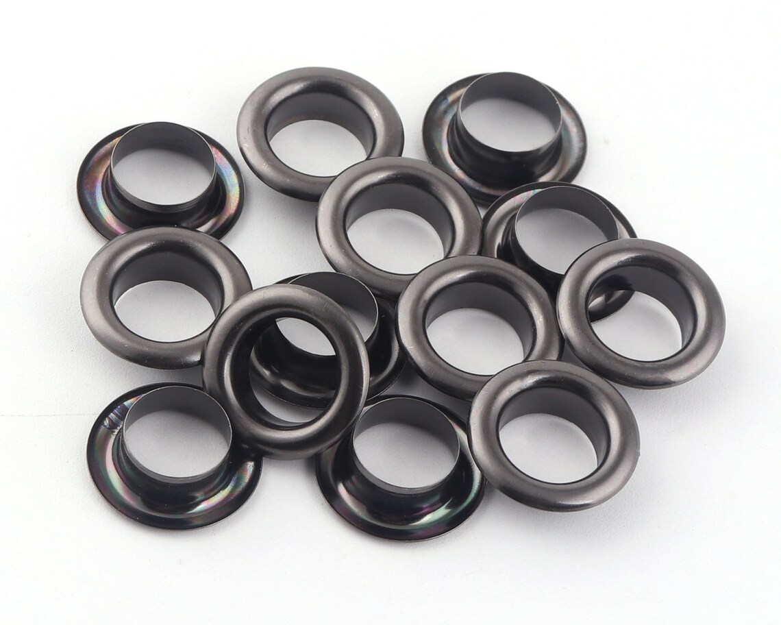 10mm Gunmetal Eyelets Grommets With Washers Metal Grommets Etsy