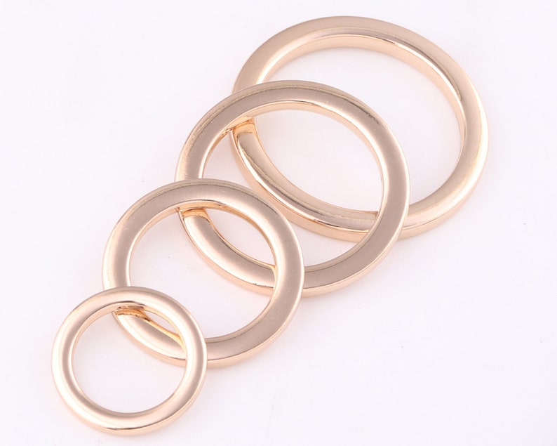 1938mm Metal O Rings Welded Loop Silver Round Strap Ring Etsy