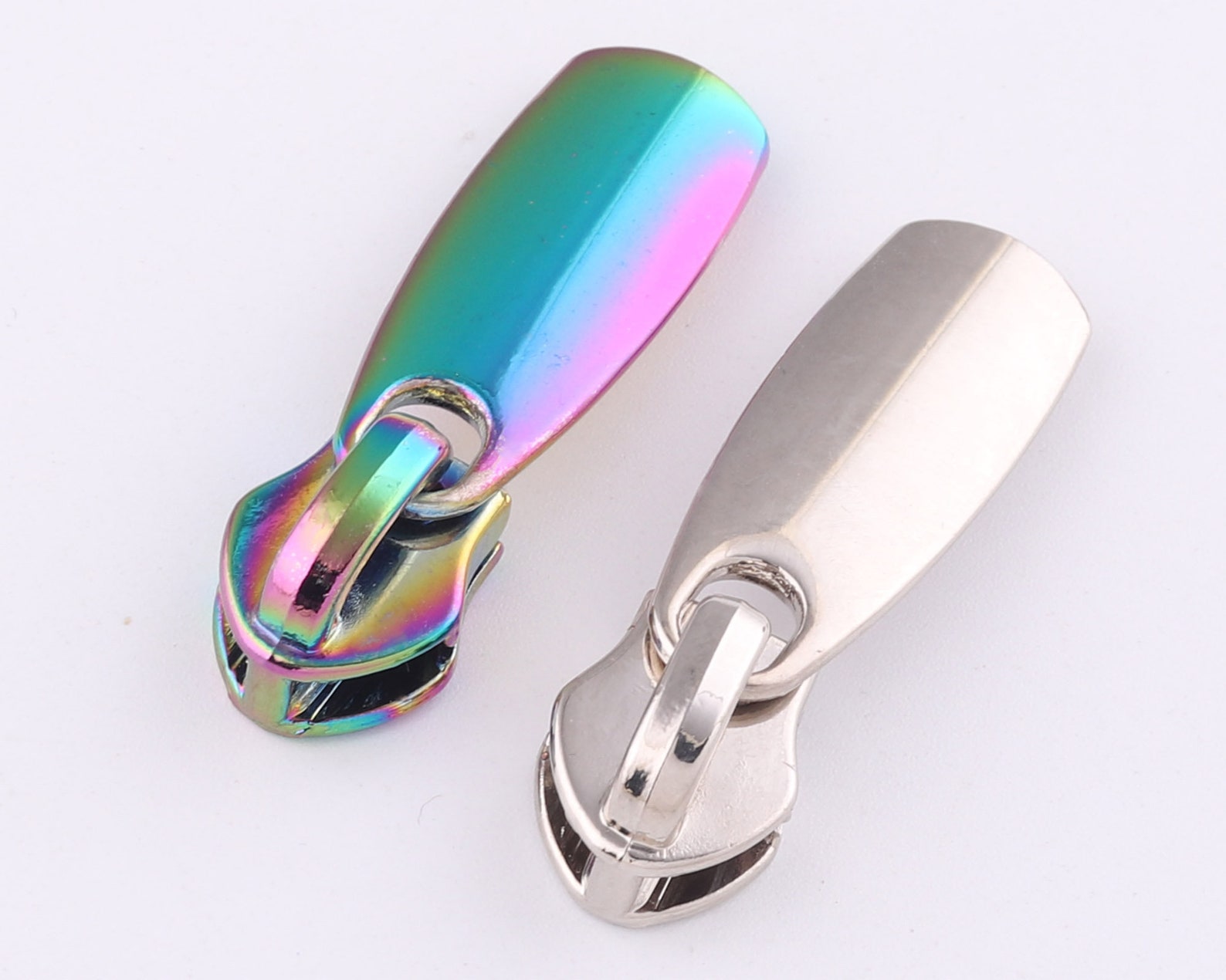 Rainbow 5 Zipper Heads Pullermetal Zipper Pullcanvas Nylon Etsy