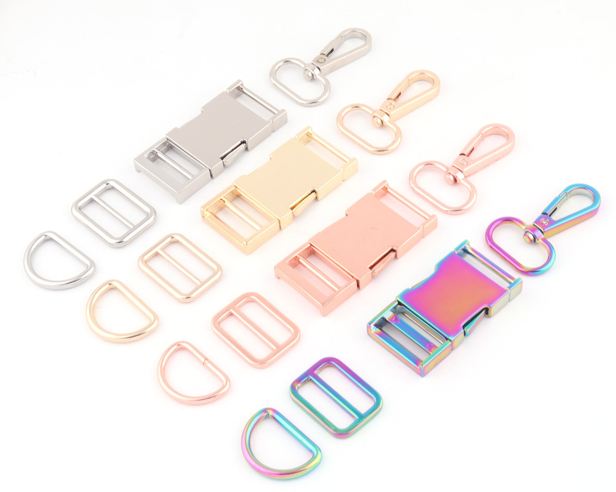 25mm Rainbow Metal Side Release Buckledog Collar Hardware | Etsy