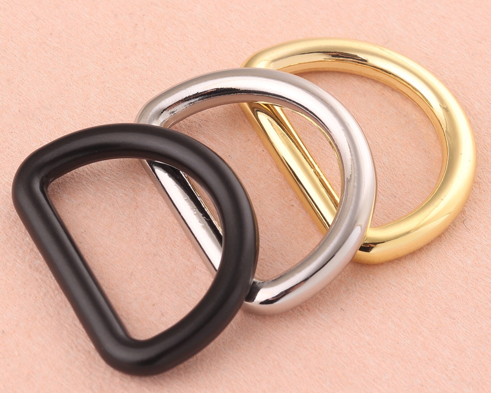 25mm D Ring Buckles Loopblack Silver Metal D Rings Belt Etsy