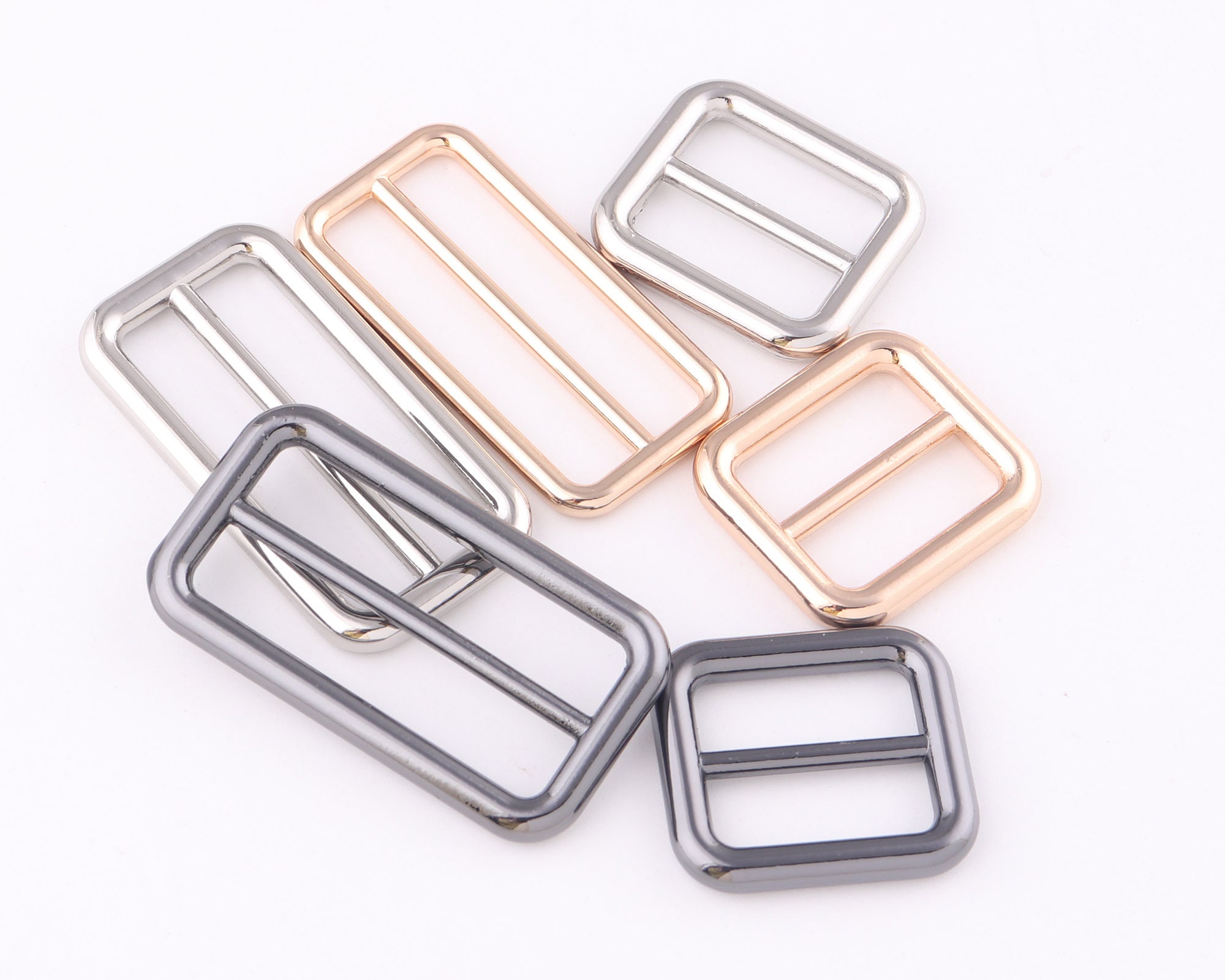 25/38mm Gunmetal Adjustable Belt Buckle Slide Bar Etsy