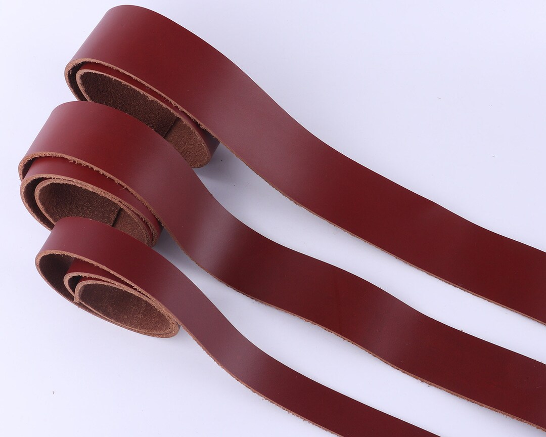Brown Leather Strips,leather for Belts,italian Genuine Leather,leather