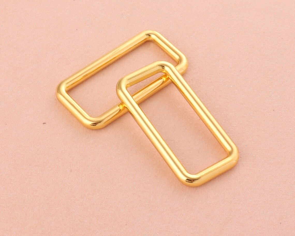 40mm gold Rectangle Buckle Ring for Bag Belt Loop Strapmetal Etsy