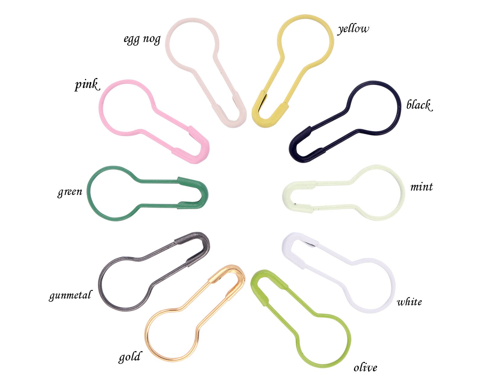 Colorful Tiny Bulb Safety Pins Metal Safety Jewelry Pin Brooch Etsy