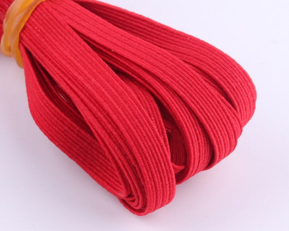 Buy Red Elastic Cord Elastic Band 1/4 for Sewing Garment Elastic String for  Mask Making Stretch Cord Dressmaking Waistband Headbands Mask Online in  India 