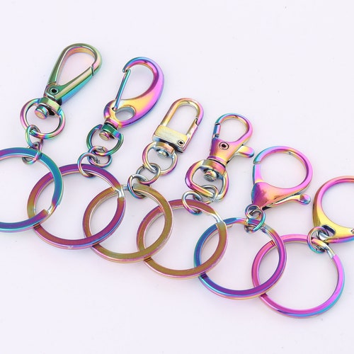 25mm Rainbow Lobster Swivel Claw Clasps With Ringswivel Hook Etsy