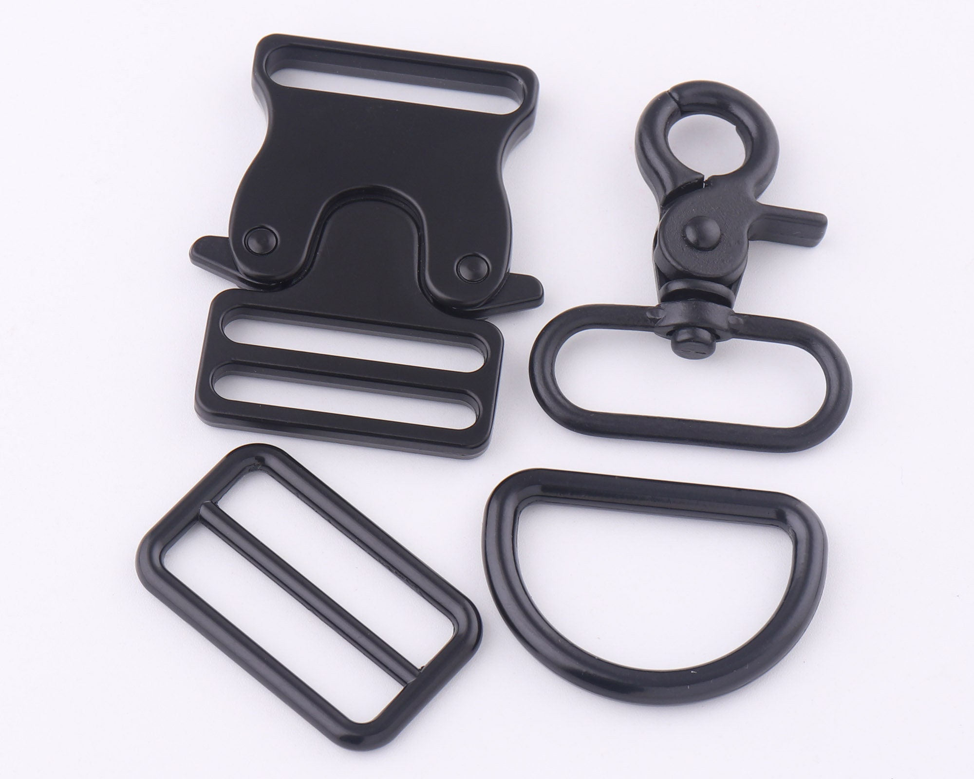 30mm Black Metal Release Buckledog Collar Hardware Adjuster Etsy
