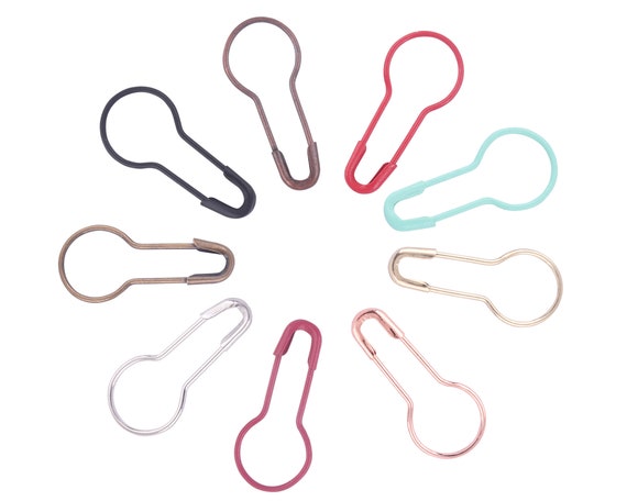 Mini Safety Pins Multi-Colored Safety Pins Knitting Pins Safety Pins Bulk  for Clothing Making Sewing Crafts Home Accessories 200PCS (Red)