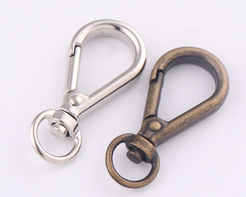 9mm Swivel Clasps claw,silver swivel dog hook,Lobster Clasp Purse hardware bag Handbag lanyard Clasp,strap webbing clip,key ring clasps