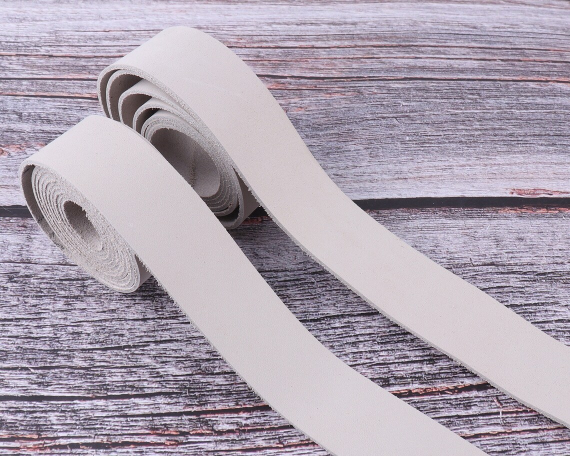 3/4inch White Leather Stripsleather for Beltsitalian Etsy