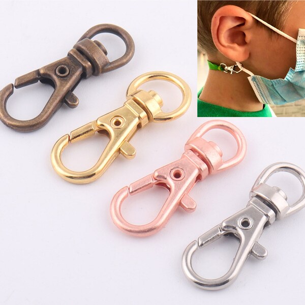 6mm small swivel clasps,Great for face mask lanyard clasps clip Adjustable Lobster Clasp Mask hook Lanyard Strap diy