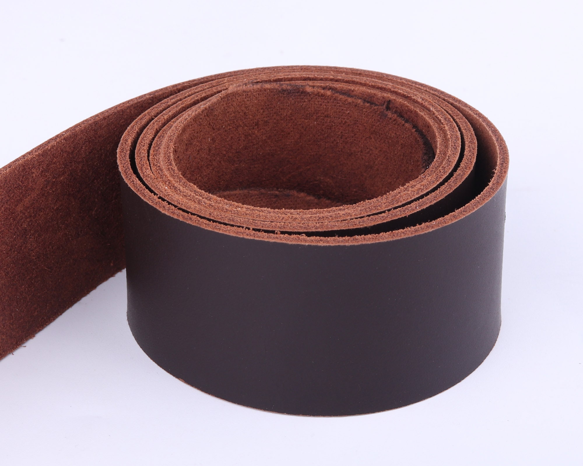 1m Cinturino Eco Marrone color ruggine rettangolare piatto Cinghia in pelle 3 x 2 mm nastro in pelle 