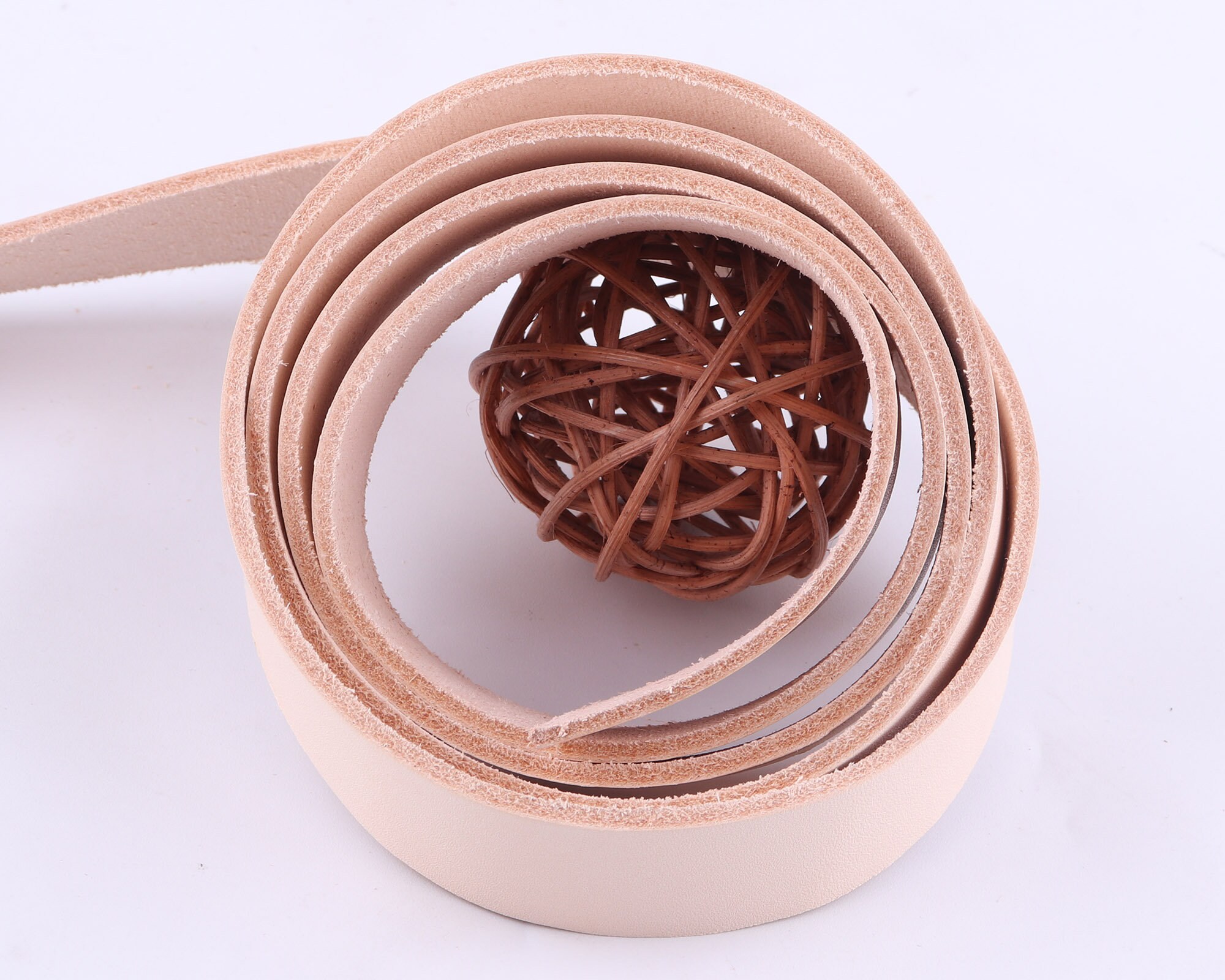 Light Pink Leather Purse Strapleather Beltitalian Natural Etsy