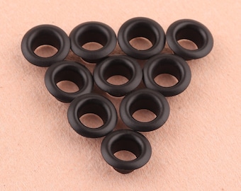 5mm black eyelets grommets with washers Metal Grommets rivets metal brass eyelets for canvas clothes leather craft shoes Purse Accessories