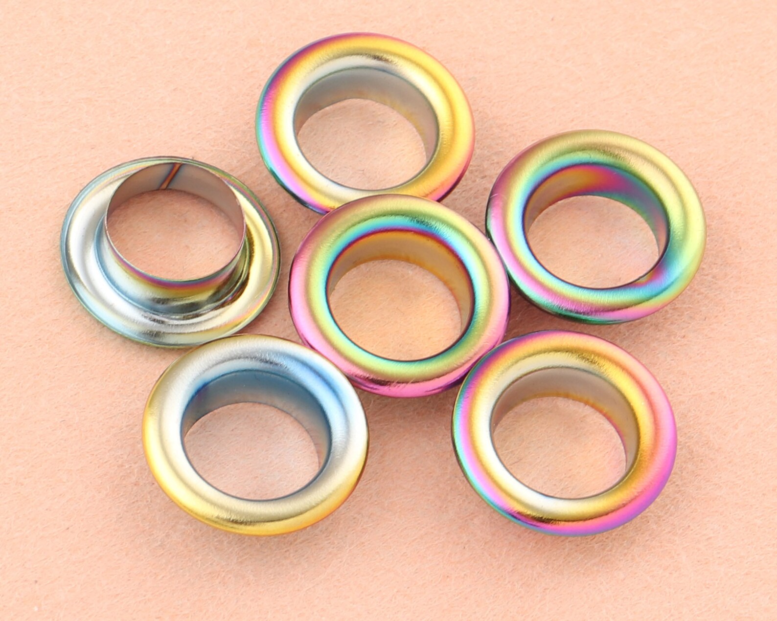 10mm Rainbow Eyelets Grommets With Washers Metal Grommets Etsy