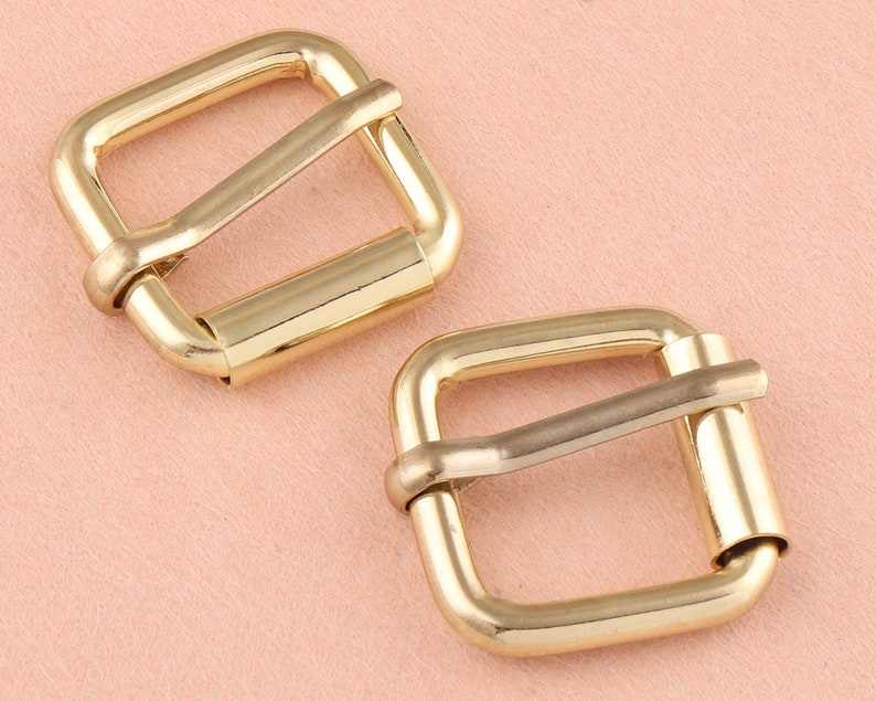20-40mm gold Adjuster Buckle Slide lanyard clasps,Metal Purse backpack Belt strap Buckle Handbag webbing dog collar hardware Bag clasp 10PCS