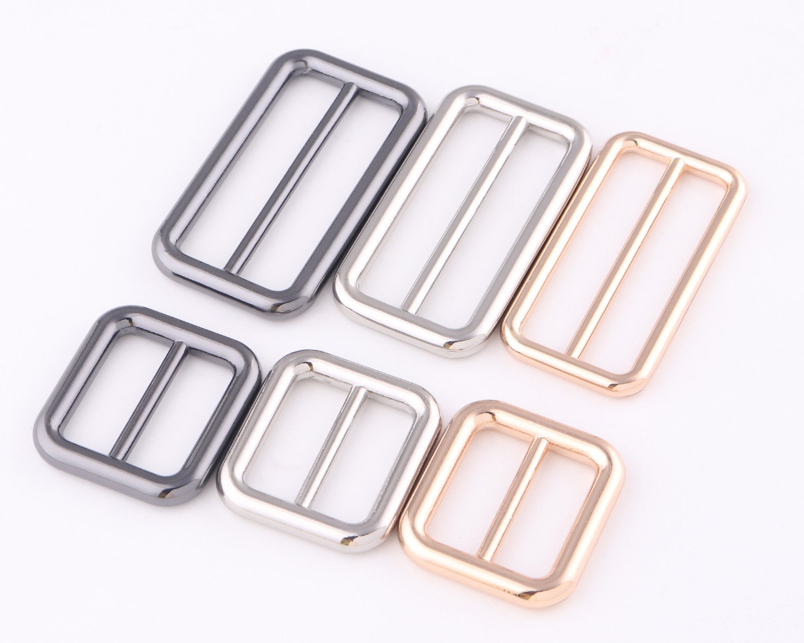 25/38mm Gunmetal Adjustable Belt Buckle Slide Bar Etsy