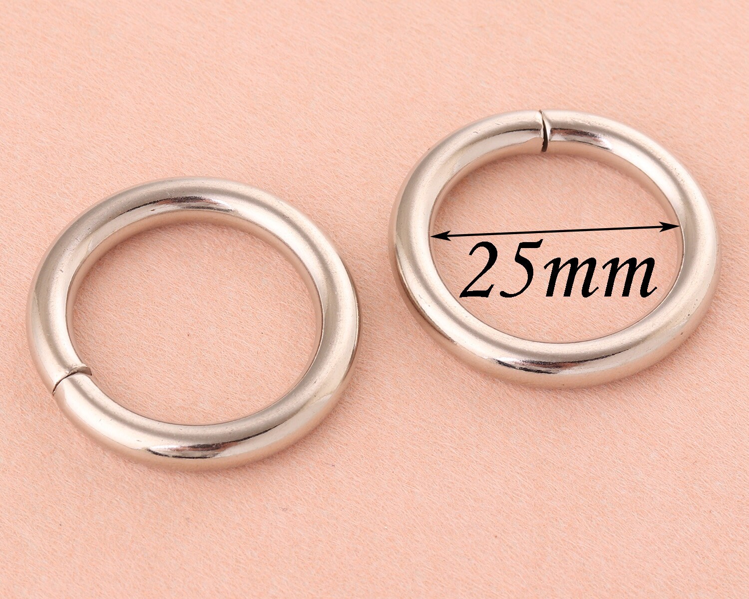 1 Inch Metal O Rings Welded Metal Loopssilver Round O Ring Etsy UK