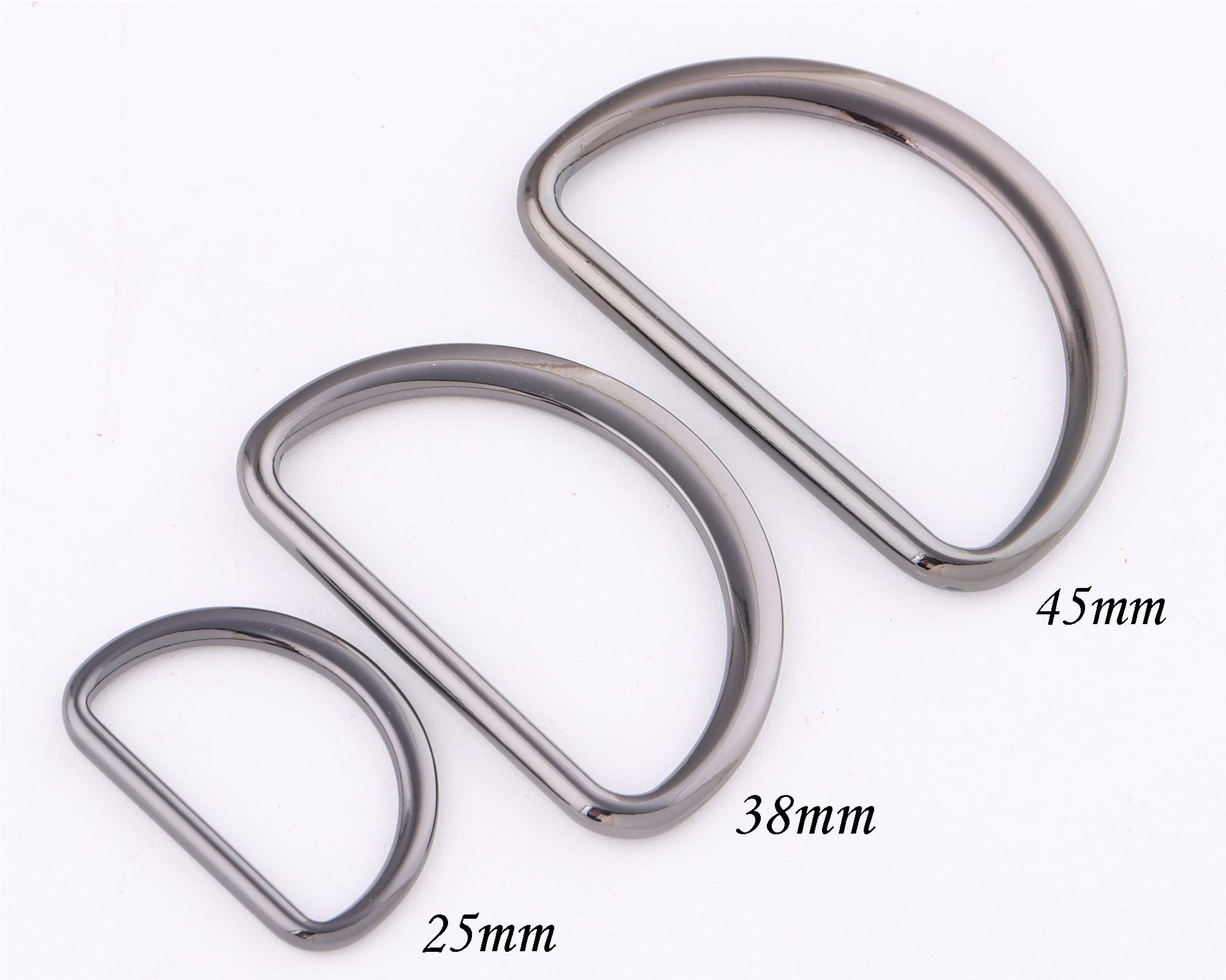 25-45mm Gunmetal D Ring Slide Adjustable Buckles Loopmetal D - Etsy