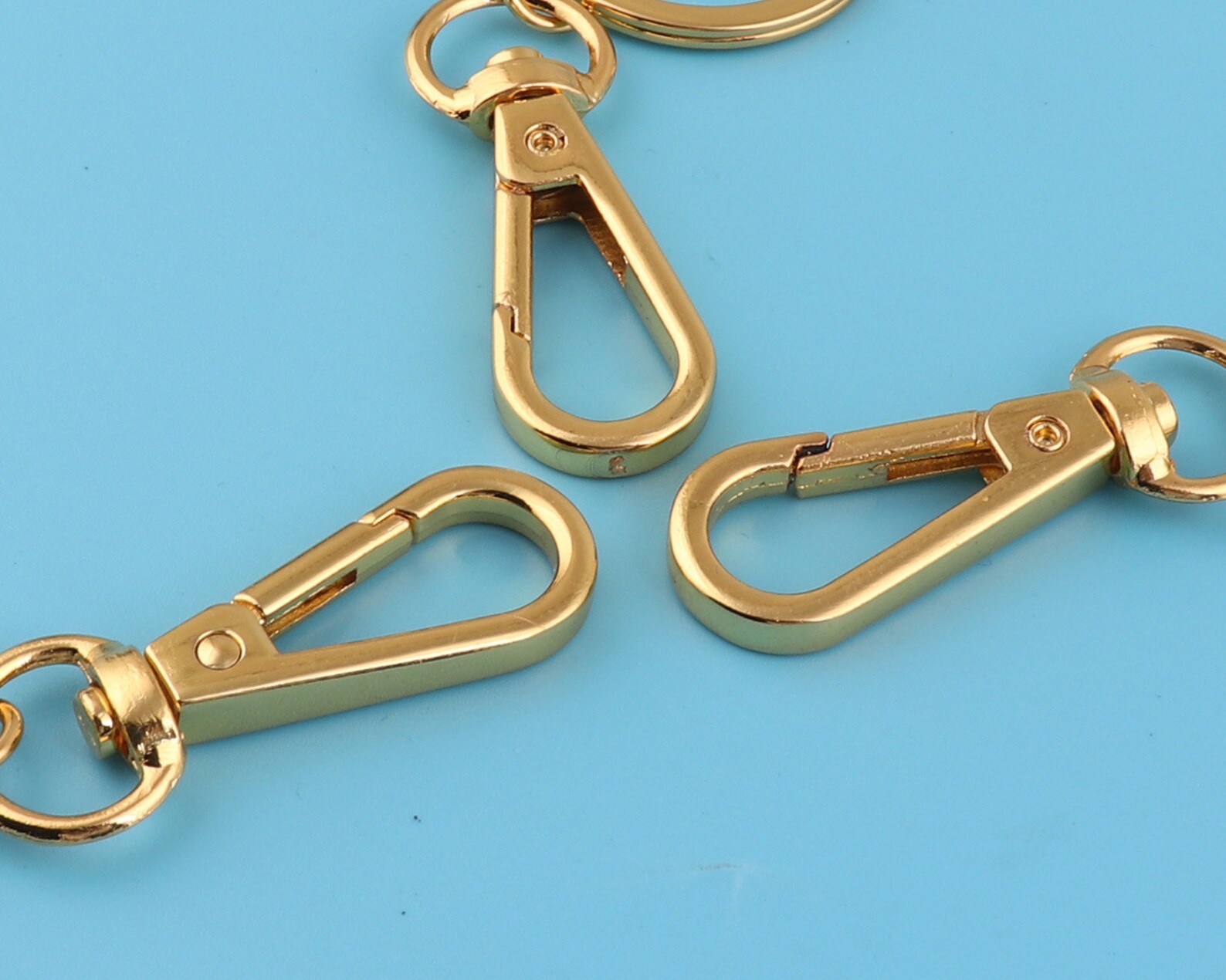 25mm gold Lobster Swivel Clasps with ringswivel hook Etsy