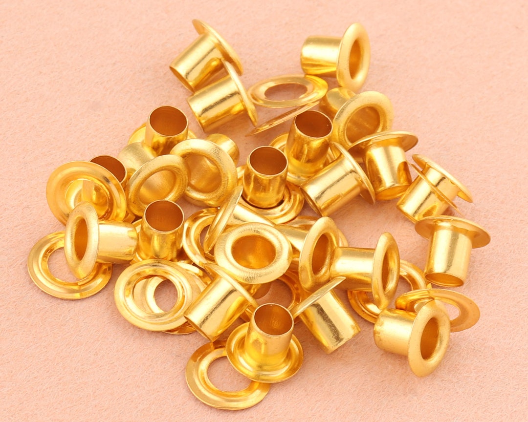 4mm Gold Eyelets Grommets With Washers Metal Grommets Rivets Metal