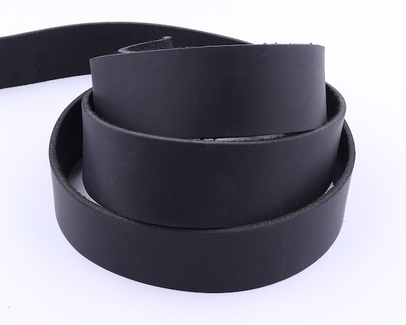 1 Inch Black Leather Strips,leather for Belts,leather Straps,italian  Genuine Leather,cowhide Leather,leather for Bag Straps,leather Crafts 