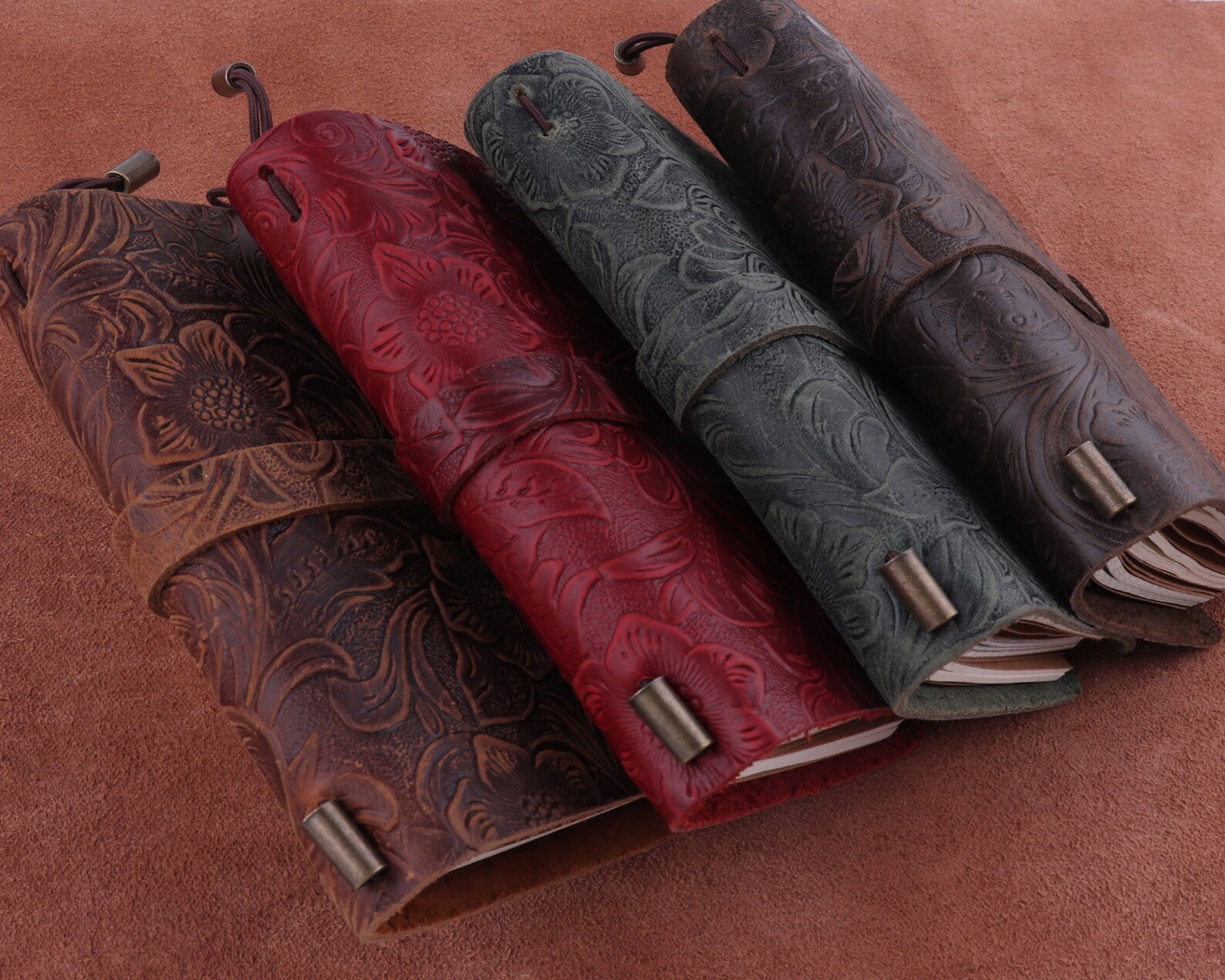 Vintage Leather Organizer AgendaRefillable Genuine Leather Etsy