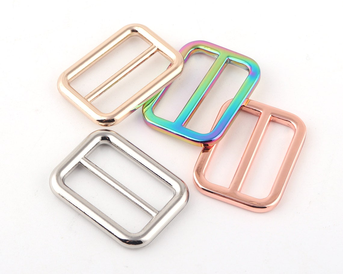 25mm Rainbow Adjustable Belt Buckle Slide Bar Bucklesmetal Etsy
