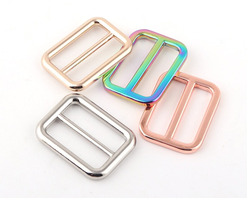 25mm Rainbow Adjustable Belt Buckle Slide Bar Bucklesmetal Etsy