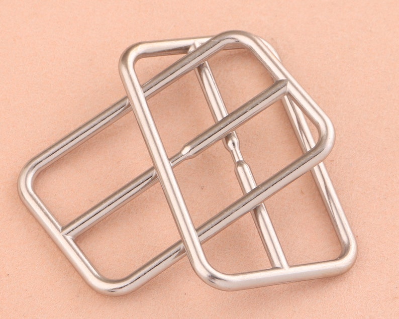 52mm silver Adjustable Belt Buckle Slide Buckles,rectangle Metal Purse clasp Buckle,Bag strap buckle Buckle Handbag webbing hardware 10pcs