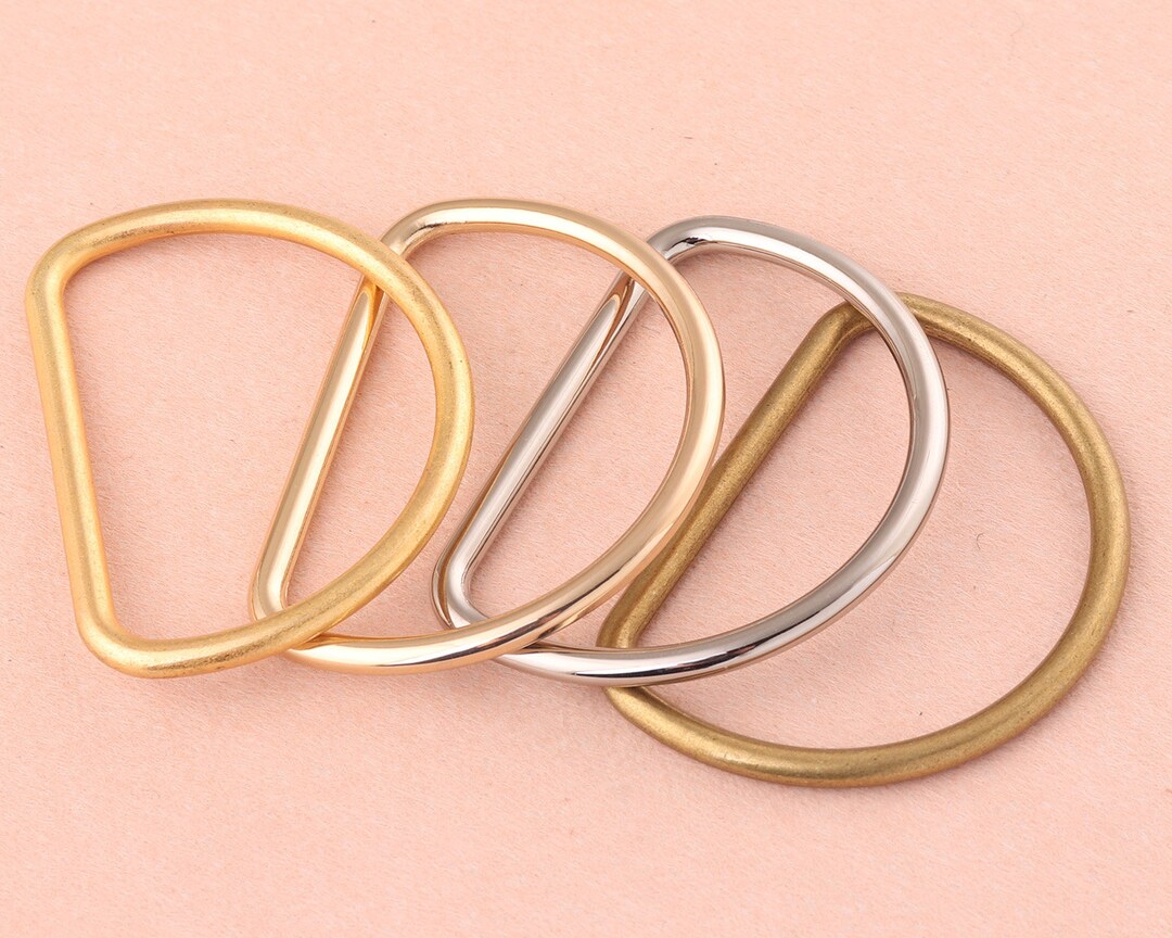 40mm D Ring Buckles Loop,gold Silver Metal D Rings Belt Buckles,d Bag Clasp Handbag Hardware
