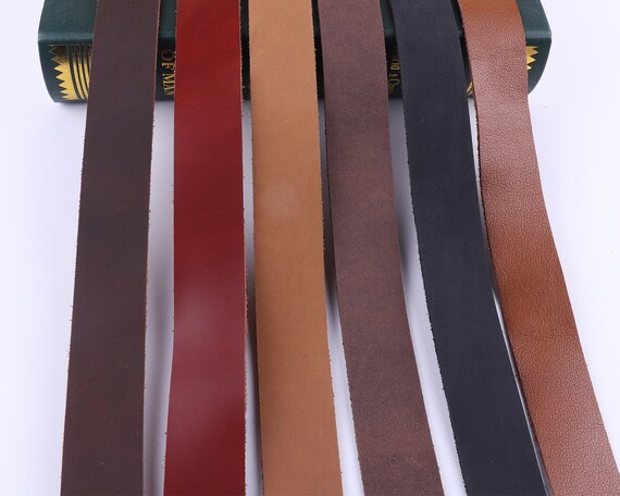 Leather Strips 3/4 inch Wide 72 inches Long Straps Crafting Sewing Belt  Band Material