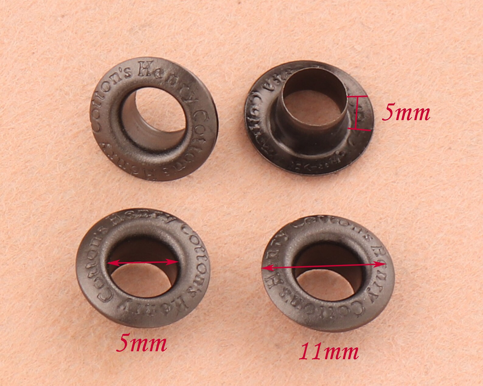 5mm Gunmetal Eyelets Grommets With Washers Metal Grommets Etsy UK