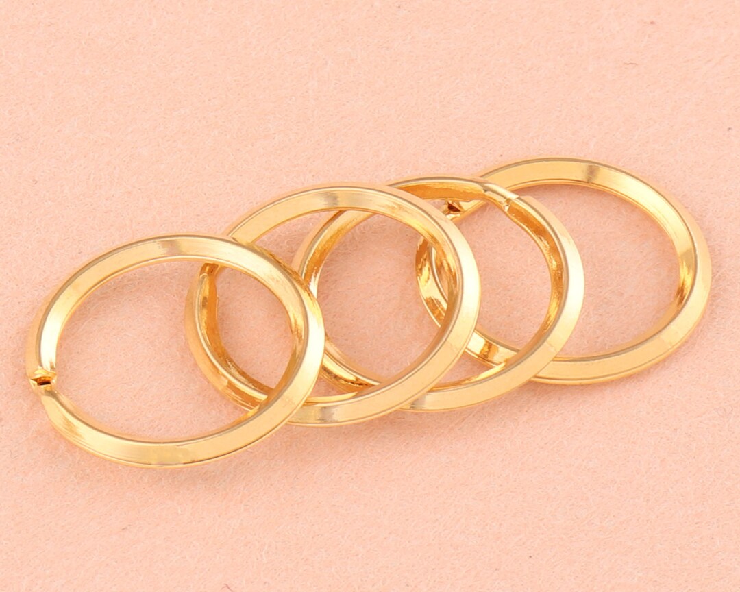 16mm Gold Round Split Key Rings Key Chain Clasp Supplies,antique O Ring