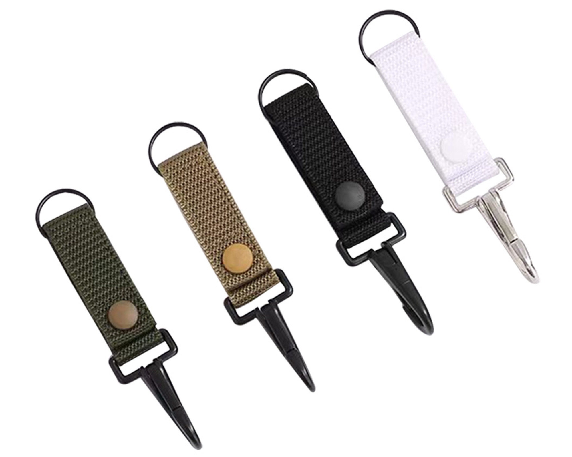 4Pcs Duty Belt Keeper with Double Snaps Security Tactical Belt Keepers