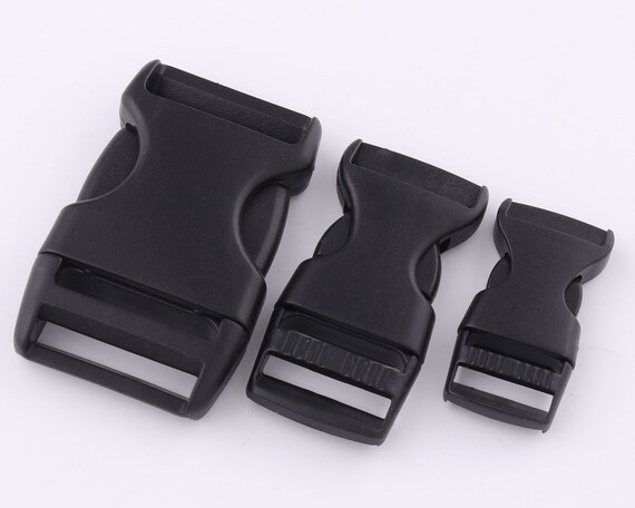 15-25mm Black Plastic Release Buckle Adjustable Buckles Webbing  Hardware,luggage Supplies,belt Strap Slide Buckle Bag Clasp Clip Lock 10pcs  