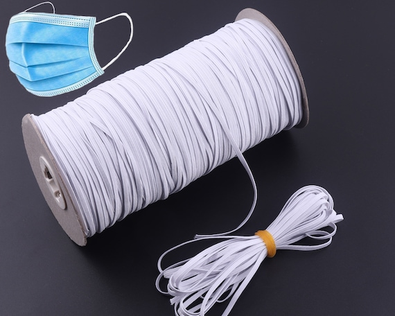 3mm Super Soft Elastic Cord Black White Round Strap Sewing Craft