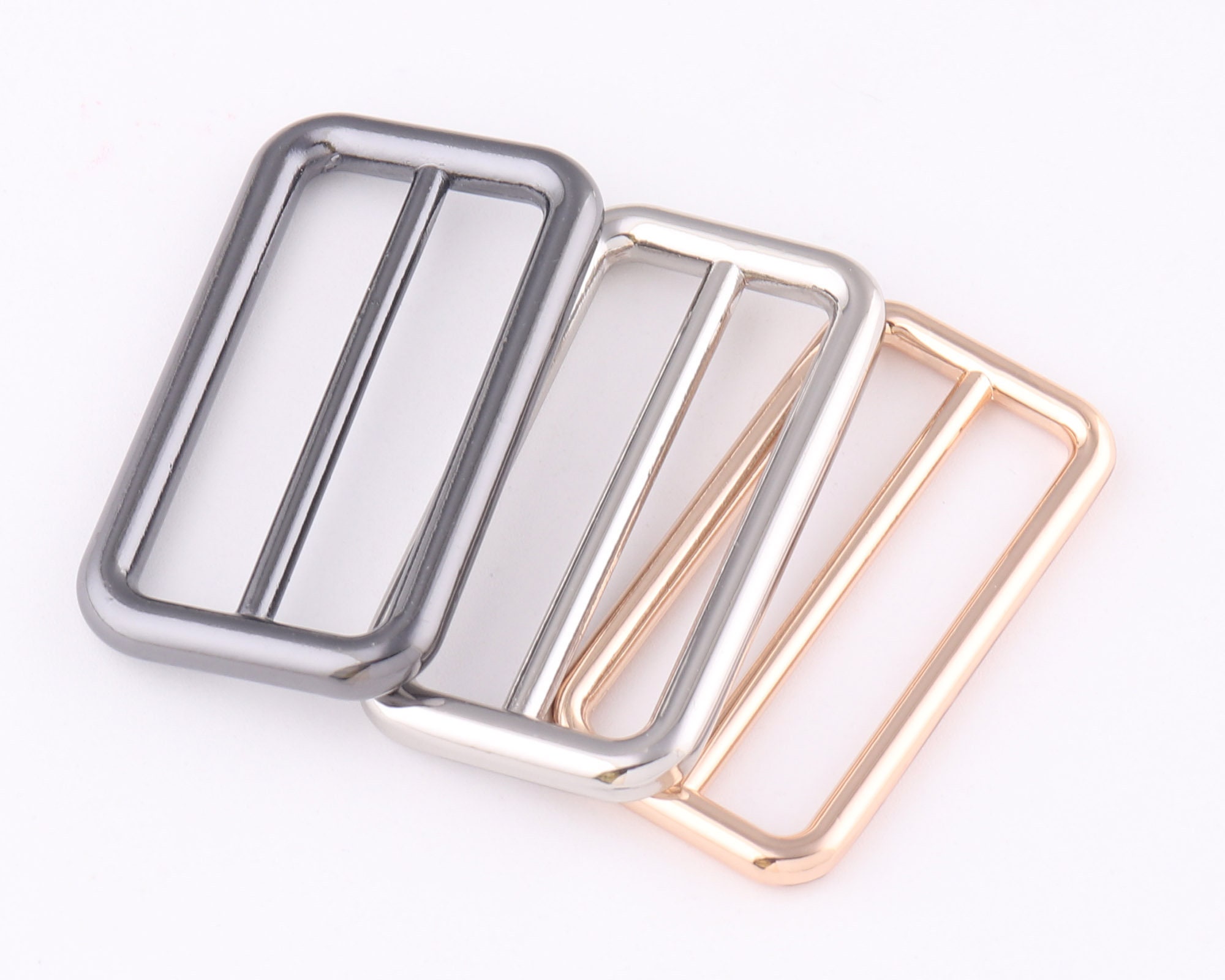 25/38mm Gunmetal Adjustable Belt Buckle Slide Bar Etsy