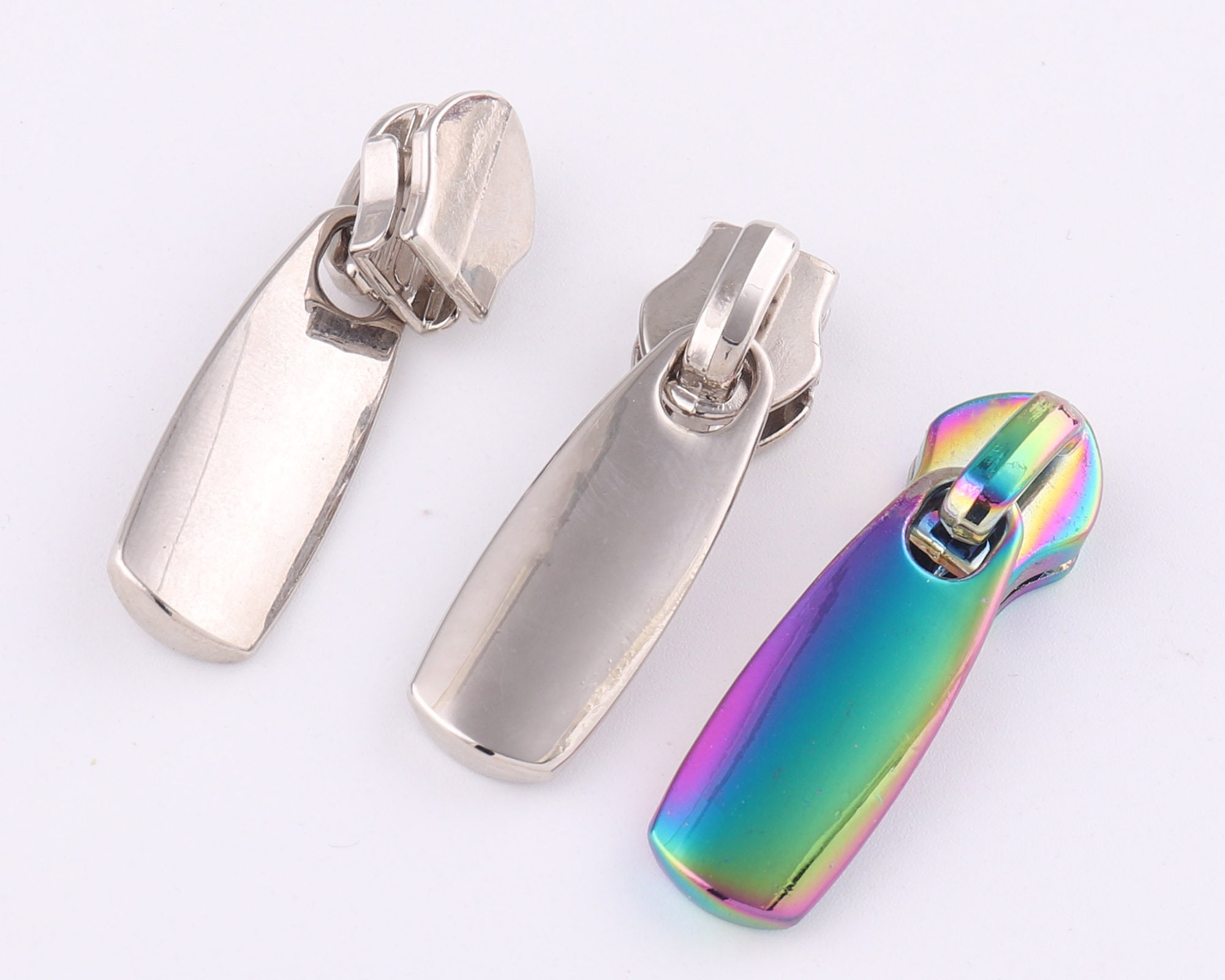 Rainbow 5 zipper heads pullermetal zipper pullcanvas nylon Etsy