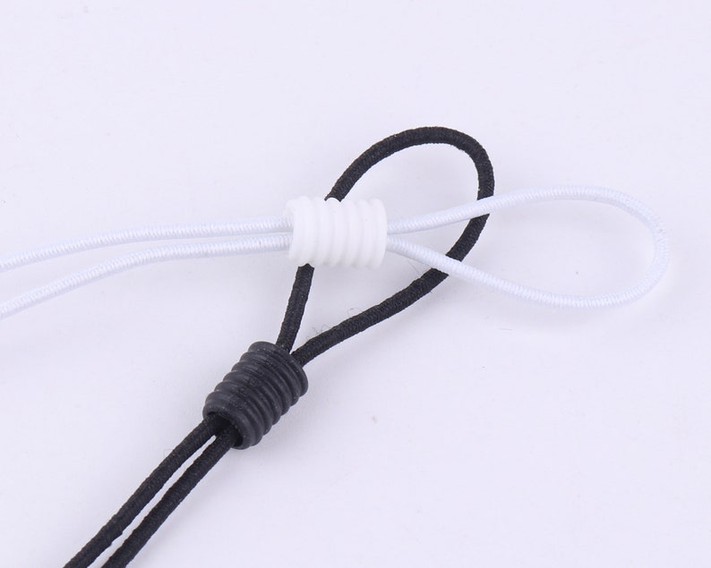 9x7mm White Cord Lock Adjuster Elastic for Face Mask Adjuster Etsy