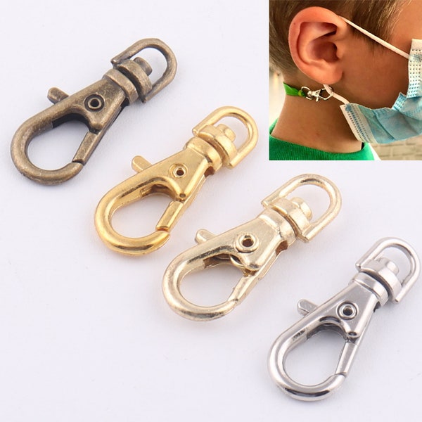 3mm mini swivel clasps,Great for  face mask lanyard clasps clip Adjustable Lobster Clasp Mask hook Lanyard Strap diy